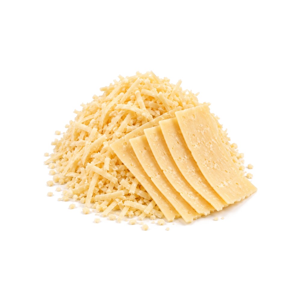 Grated and shredded cheese