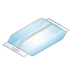 Horizontal Pillow Bag with Euro hole punch