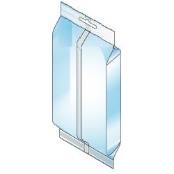 Vertical Gusseted bag with Euro hole