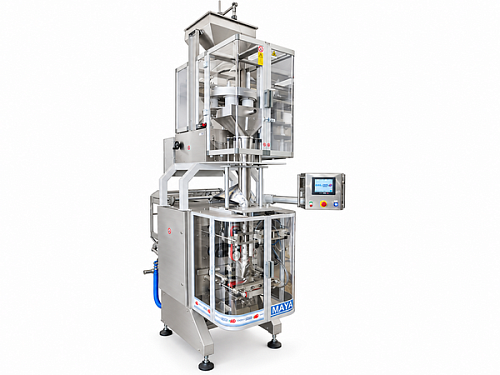 Automated Packaging Line with Volumetric Cup Filler for granular products